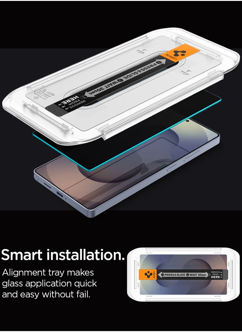GLAStR EZ Fit HD PRIVACY for Samsung Galaxy S25 ULTRA Privacy Screen Protector [2 PACK] Tempered Glass with Easy Install Tray - 2 Pack