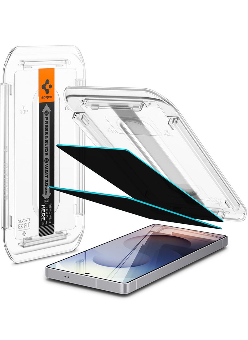 GLAStR EZ Fit HD PRIVACY for Samsung Galaxy S25 ULTRA Privacy Screen Protector [2 PACK] Tempered Glass with Easy Install Tray - 2 Pack