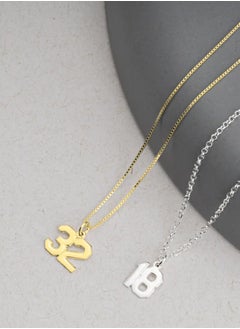 Silver 925 Personalized Number Necklace