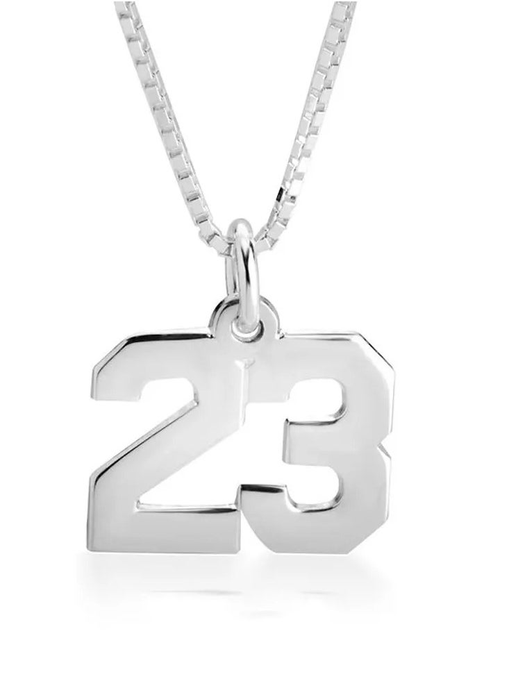 FK Jewellers - Silver 925 Personalized Number Necklace - Image 1