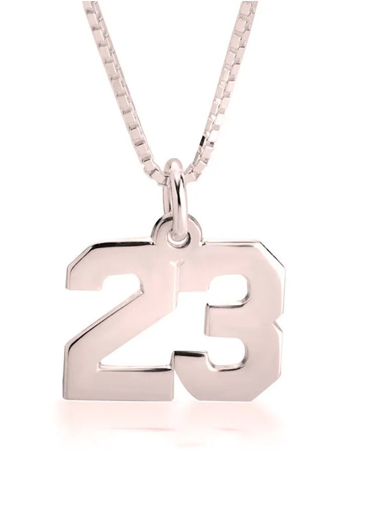 FK Jewellers - Silver 925 Personalized Number Necklace - Image 1