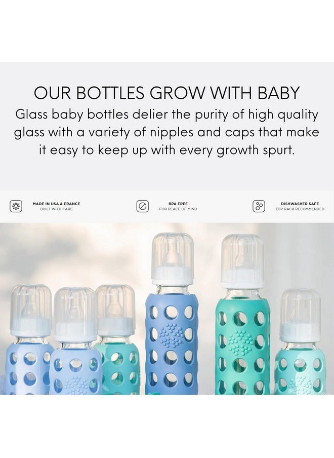lifefactory - 9Oz Glass Baby Bottle 3Pk (Kalegrapeblueberry) - Image 1
