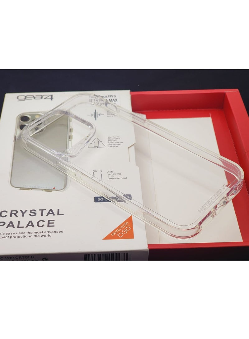 جيرفور غطاء هاتف من جير 4 حماية متقدمة ضد الصدمات وتصميم نحيف وقوة تحمل قصوى لموبايل ايفون 14 برو ماكس - شفاف iphone 14 pro Max - Image 1