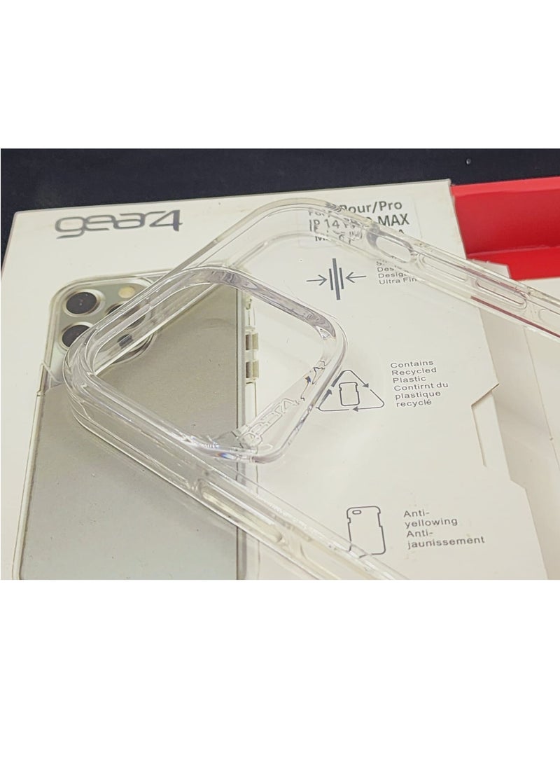 جيرفور غطاء هاتف من جير 4 حماية متقدمة ضد الصدمات وتصميم نحيف وقوة تحمل قصوى لموبايل ايفون 14 برو ماكس - شفاف iphone 14 pro Max - Image 2