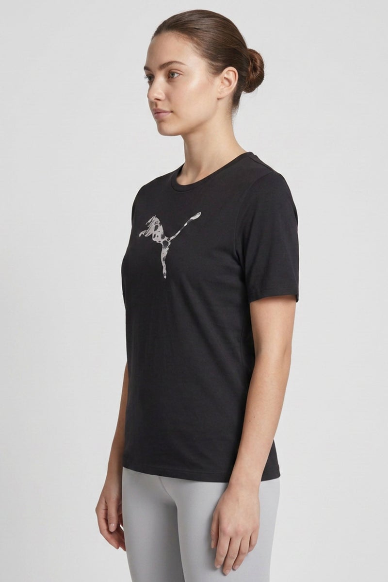 PUMA Women Relaxed Fit Short Sleeve Outdoor T-Shirt, Black - Image 3