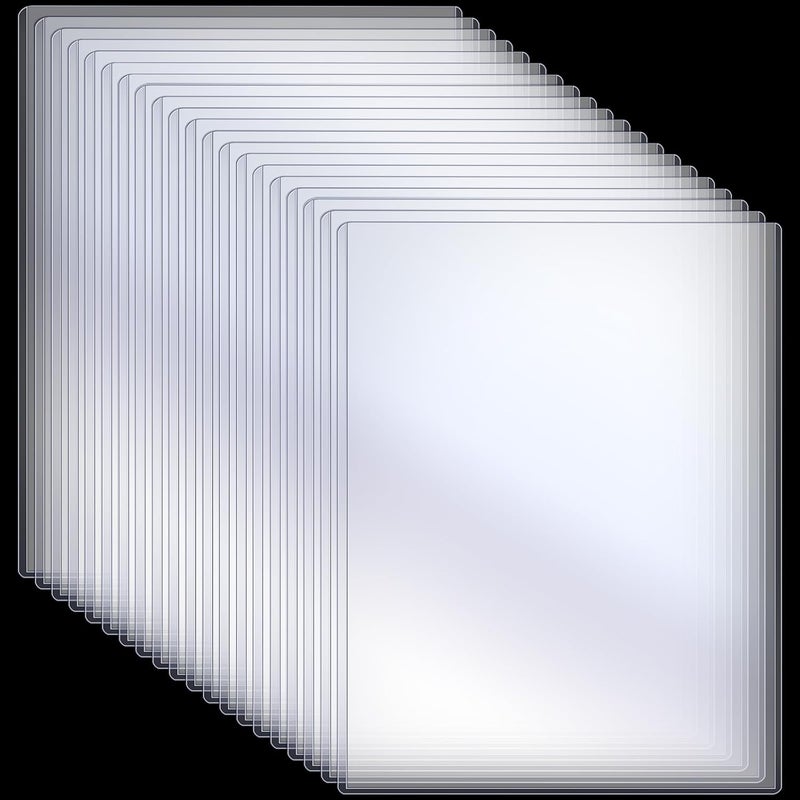Sherr 20 Pcs 18 x 24 Inches Rigid Print Protectors Clear Hard Plastic Sheet Protectors Poster Sleeves for Protect Store and Display Photographs, Prints and Documents - Image 1