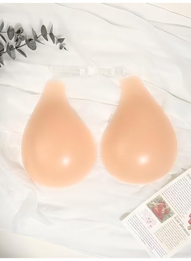 Reusable Invisible Adhesive Silicone Bra for Women with Neck Strap Natural Lift Push Up Seamless Strapless Bra for Open Back Off Shoulder Dresses and Swimwear - Image 3