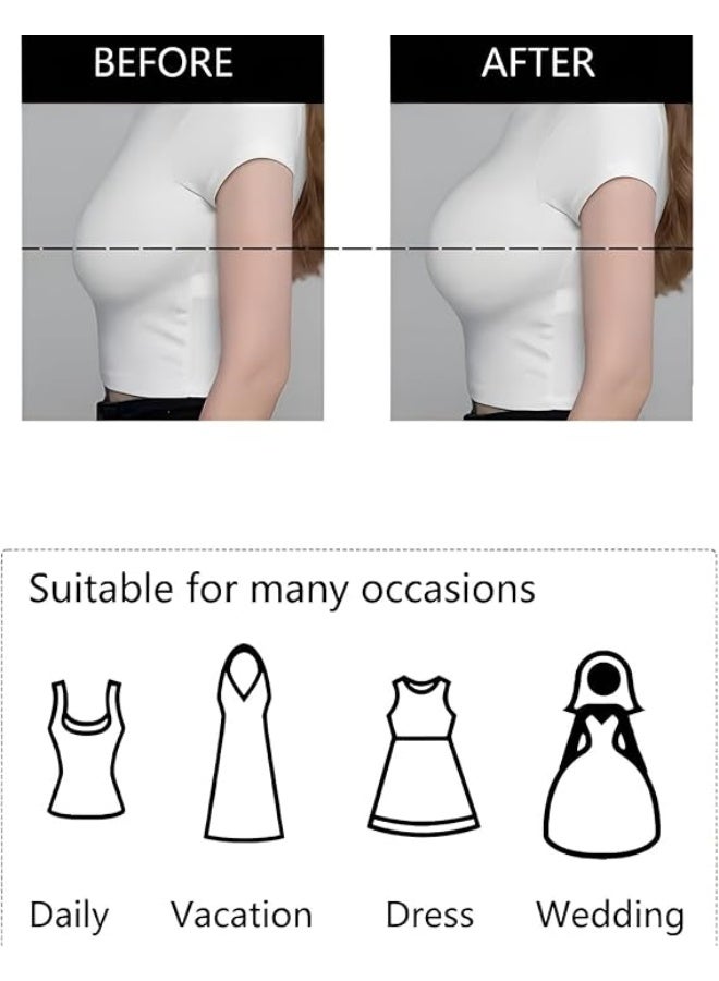 Reusable Invisible Adhesive Silicone Bra for Women with Neck Strap Natural Lift Push Up Seamless Strapless Bra for Open Back Off Shoulder Dresses and Swimwear - Image 2