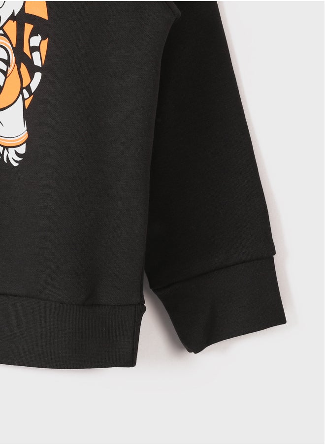 LC WAIKIKI Crew Neck Printed Boy's Sweatshirt  - Image 2