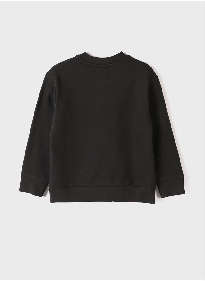 LC WAIKIKI Crew Neck Printed Boy's Sweatshirt  - Image 4