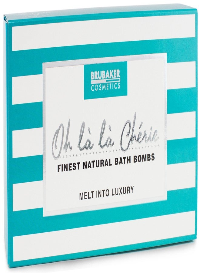 BRUBAKER Bath Bombs Gift Set "Oh là là Chérie" - 6 Handmade Luxury Spa Bath Fizzies - All Natural, Vegan, Organic Ingredients - Coconut Oil Moisturizes Dry Skin - Image 3
