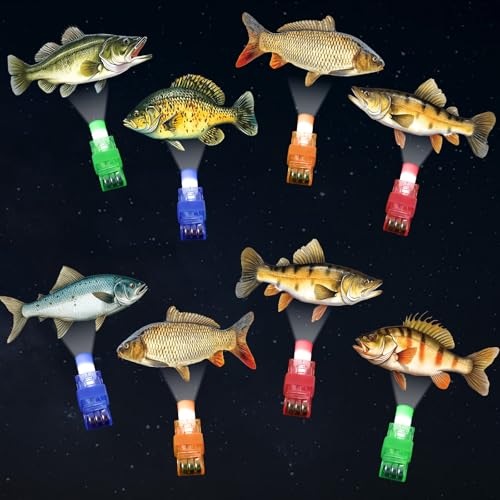 Oitnlaughter 36Pcs Gone Fishing LED Finger Lights Fishing Party Favors Glow in the Dark Light Up Finger Lights Go Fish Themed Toys Bulk for Kids Birthday Party Goodie Bag Stuffer Birthday Gifts Classroom Prize - Image 1