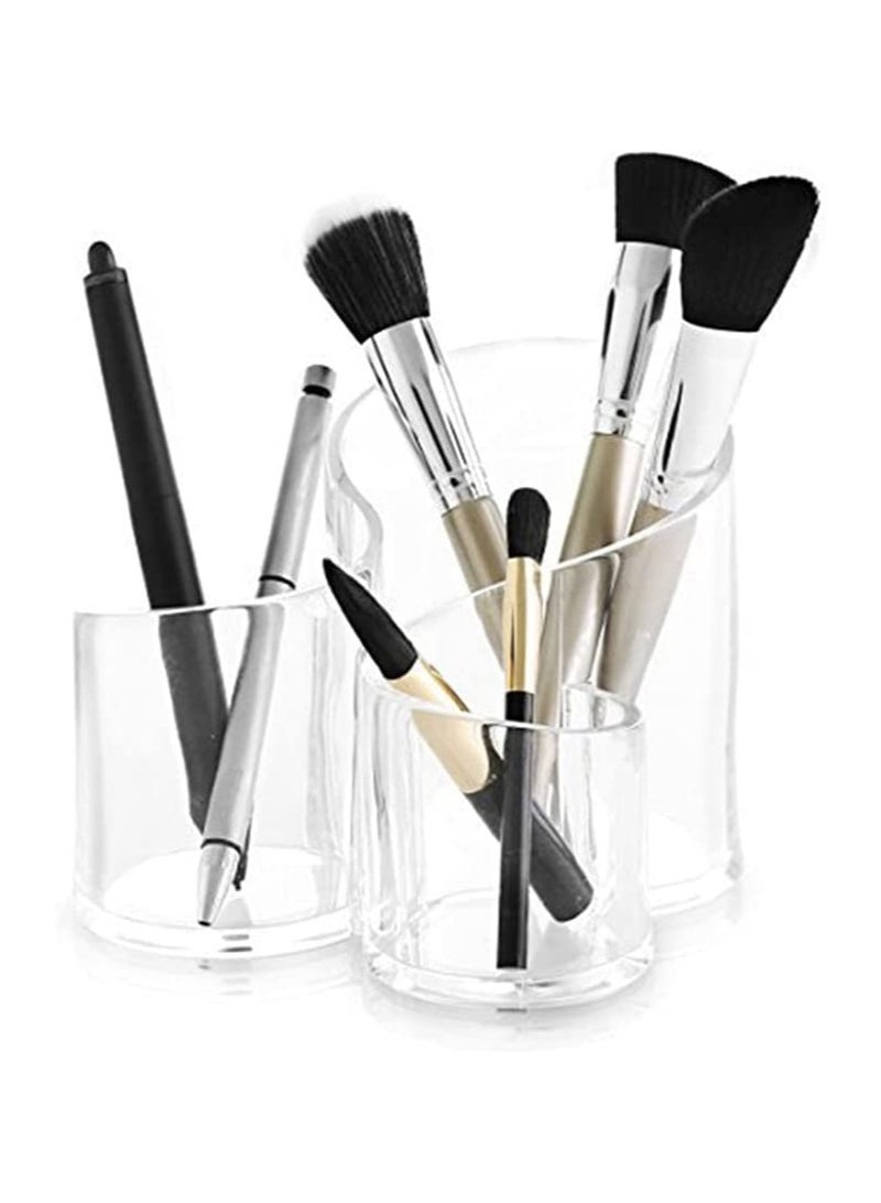BLOOMING TIME Acrylic Multi-Purpose Makeup Brush Holder - Image 1
