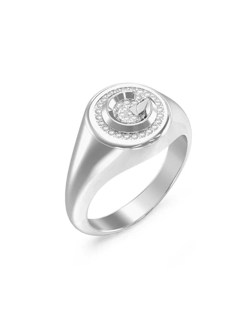 GUESS G Crystal Logo Ring
