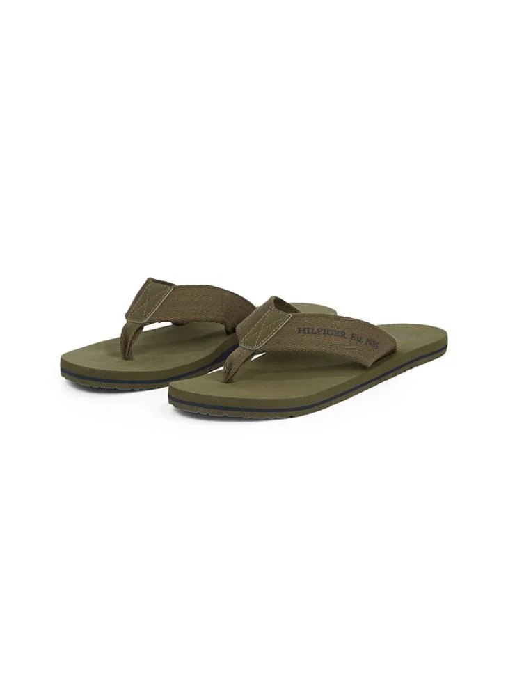 TOMMY HILFIGER Monogram Detail Beach Flip Flops