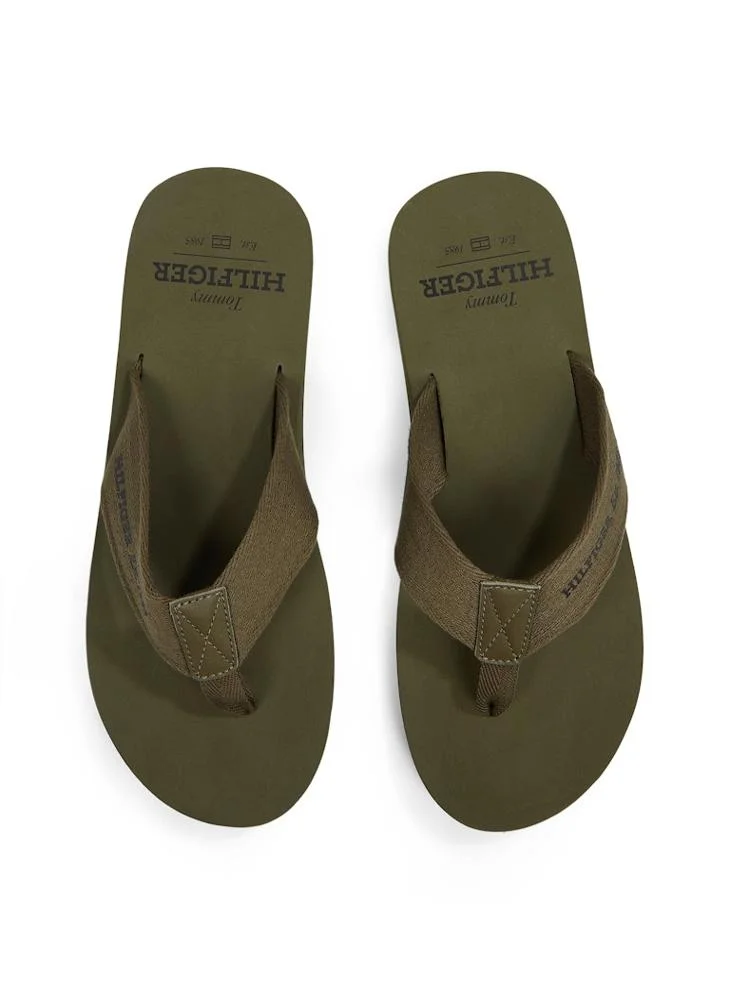 TOMMY HILFIGER Monogram Detail Beach Flip Flops