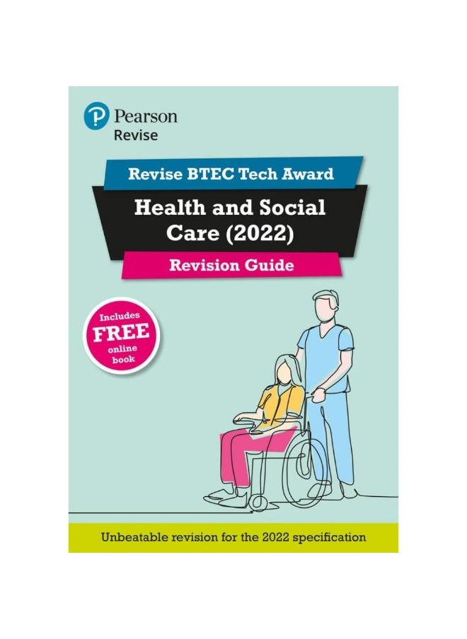Pearson REVISE BTEC Tech Award Health and Social Care 2022 Revision Guide inc online edition - 2023 and 2024 exams and assessments  - Image 1