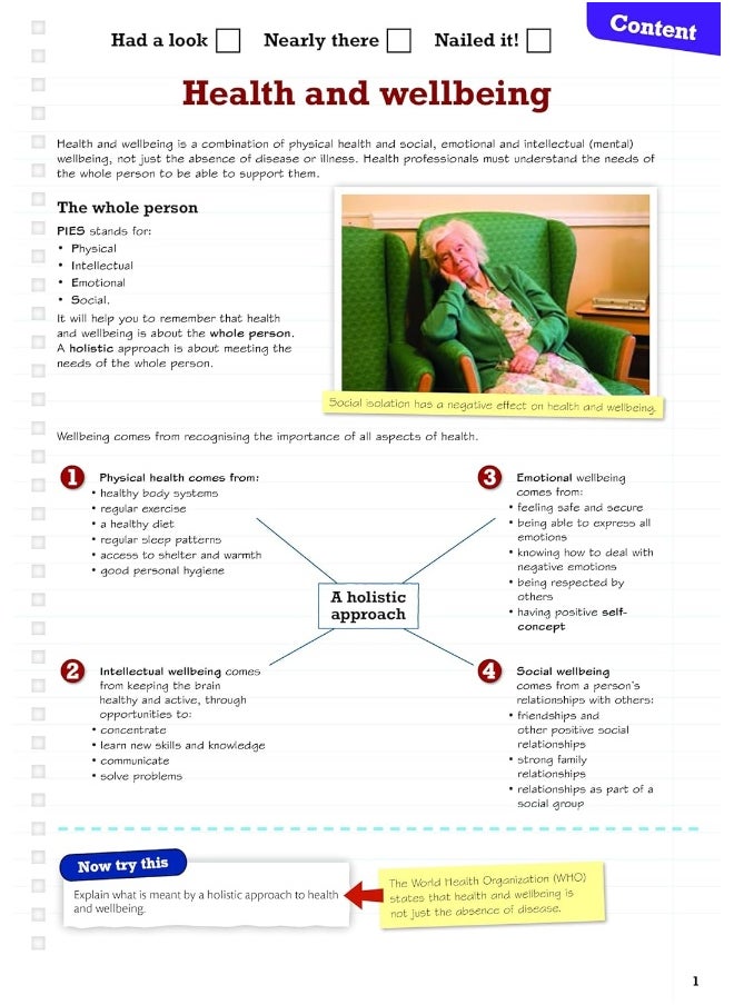 Pearson REVISE BTEC Tech Award Health and Social Care 2022 Revision Guide inc online edition - 2023 and 2024 exams and assessments  - Image 5