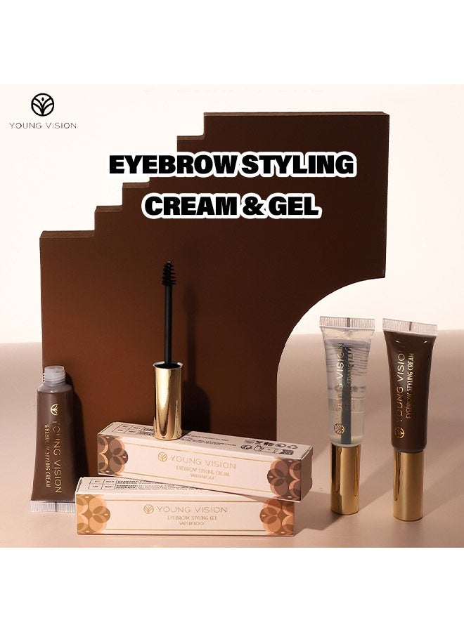 YOUNG VISION Eyebrow Styling Cream，Long Lasting Eyebrow Setting Gel ，Waterproof and Sweat-Proof ，Eyebrow Repair Liquid Brows Styling Gel ，04#Dark Grey - Image 3