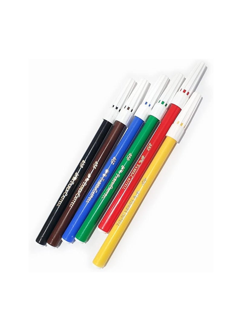 FABER-CASTELL 30-Piece Fibre Tip Colouring Pens Assorted Colours - Image 3