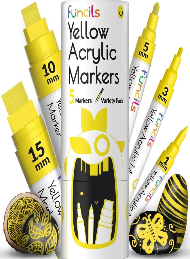 Funcils F - 5 Yellow Acrylic - Image 1