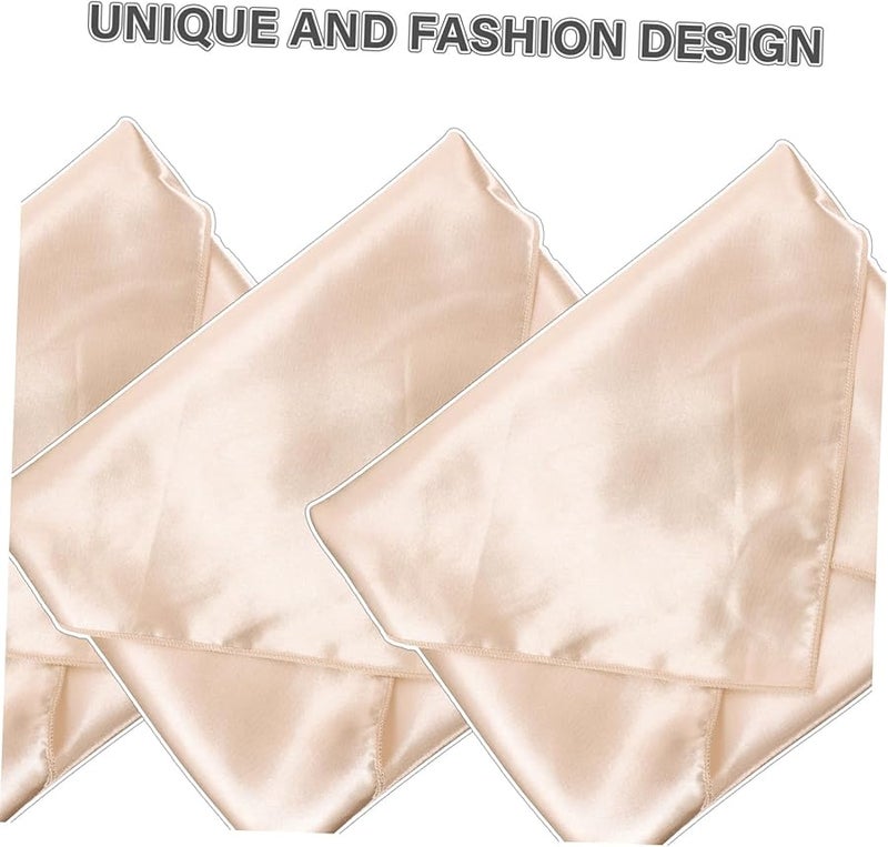 Rose Gold Cloth Napkins 17.3x17.3 Inches Washable Absorbent Dinner Napkins for Parties Weddings - Image 5