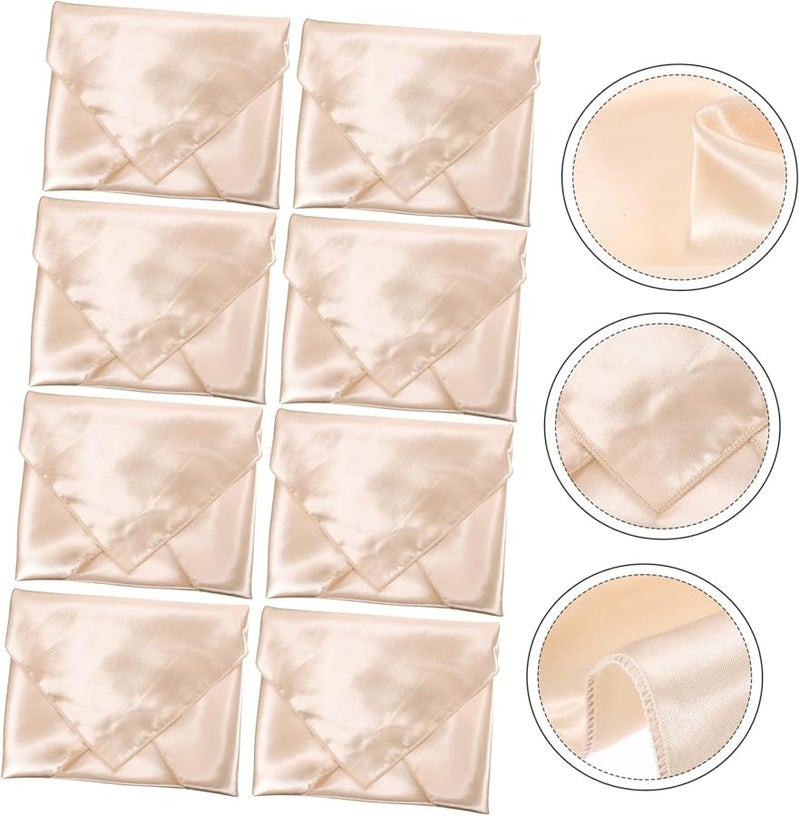 Rose Gold Cloth Napkins 17.3x17.3 Inches Washable Absorbent Dinner Napkins for Parties Weddings - Image 3