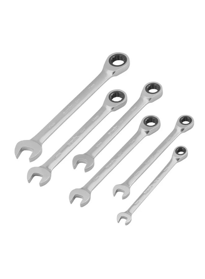RONIX 6 Pcs Double Box Ratcheting Wrench Set 8-17mm, 72-Tooth, German Engineering #Ronix RH-2173 - Image 5