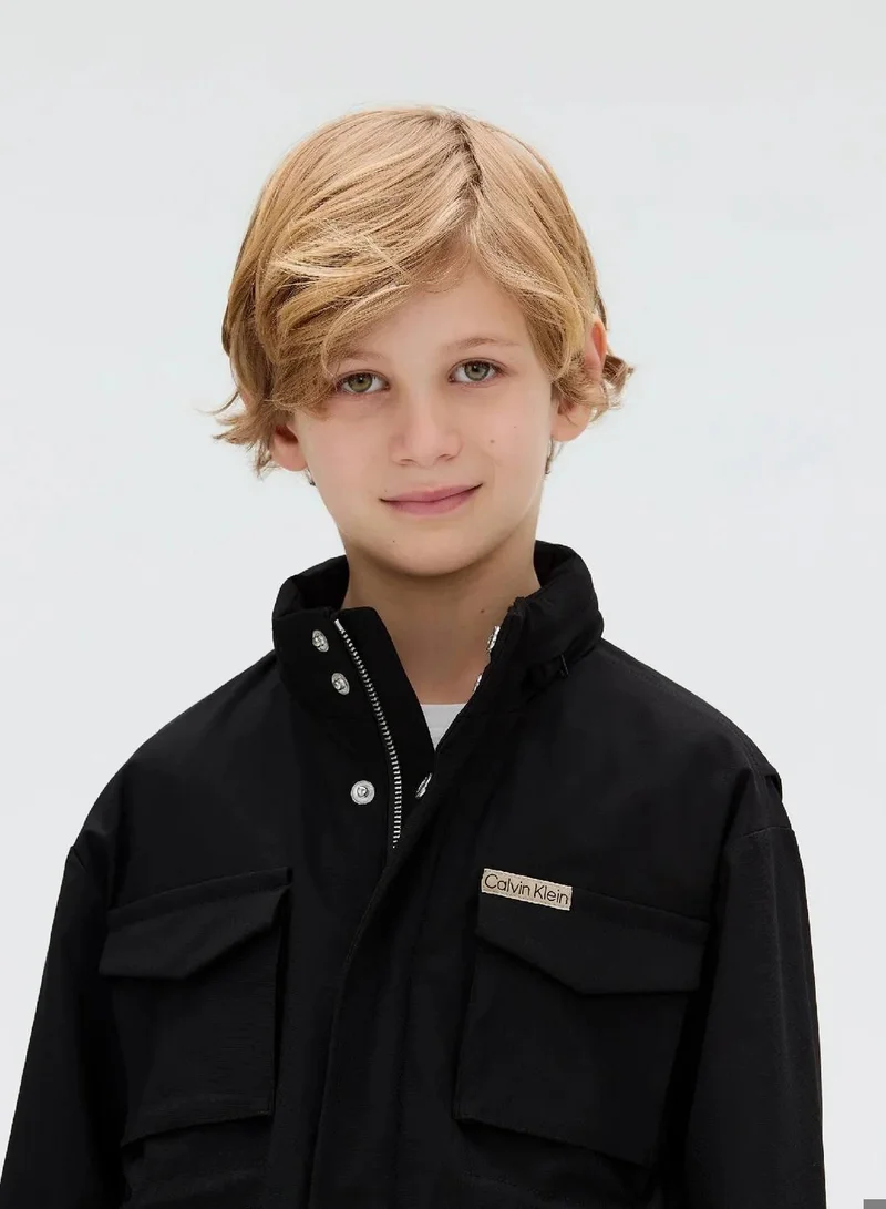 Calvin Klein Jeans Ck Black Dry Knit Field Jacket for Men | Best Price UAE