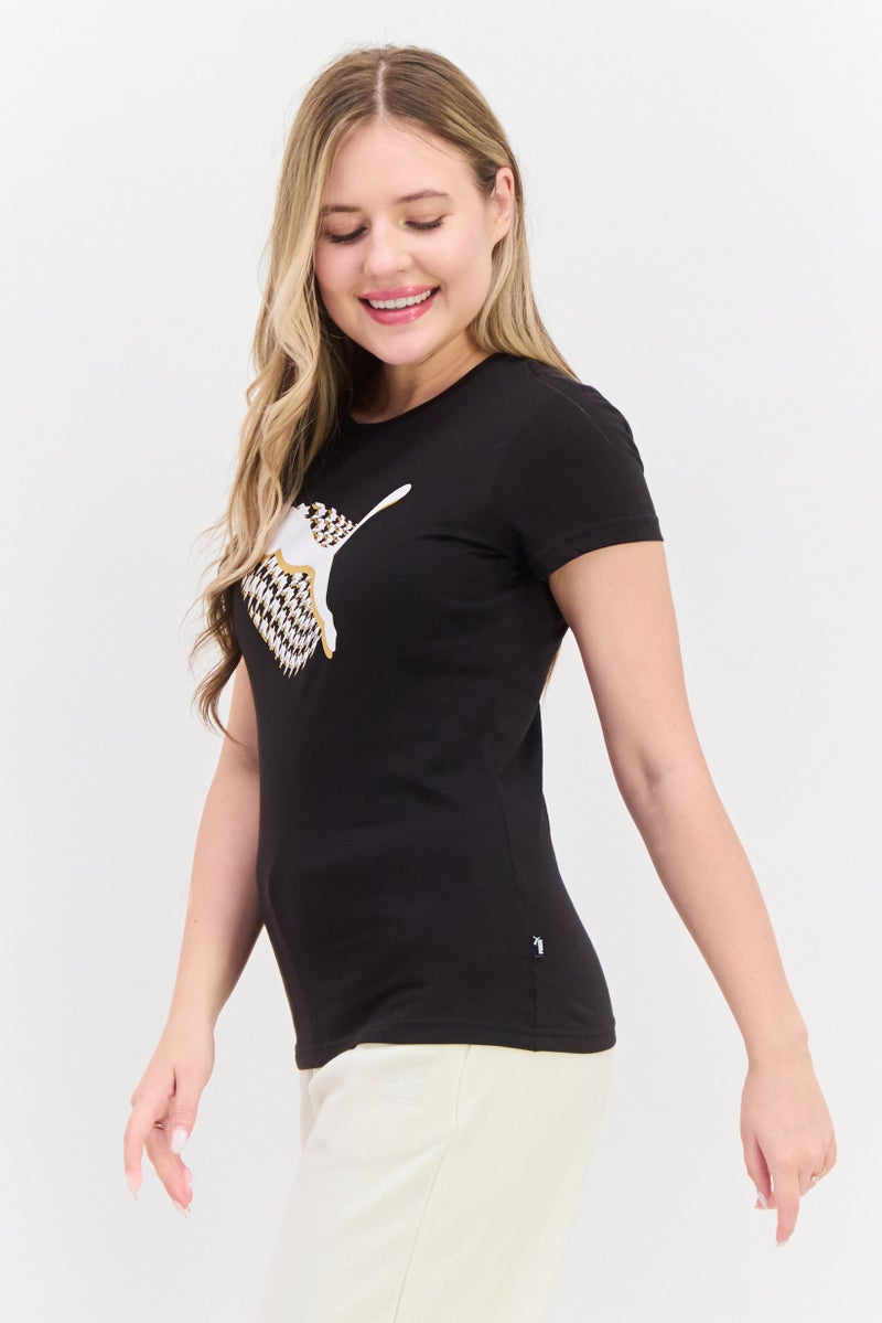 PUMA Women Sportswear Fit Training Top, Black Combo - Image 2