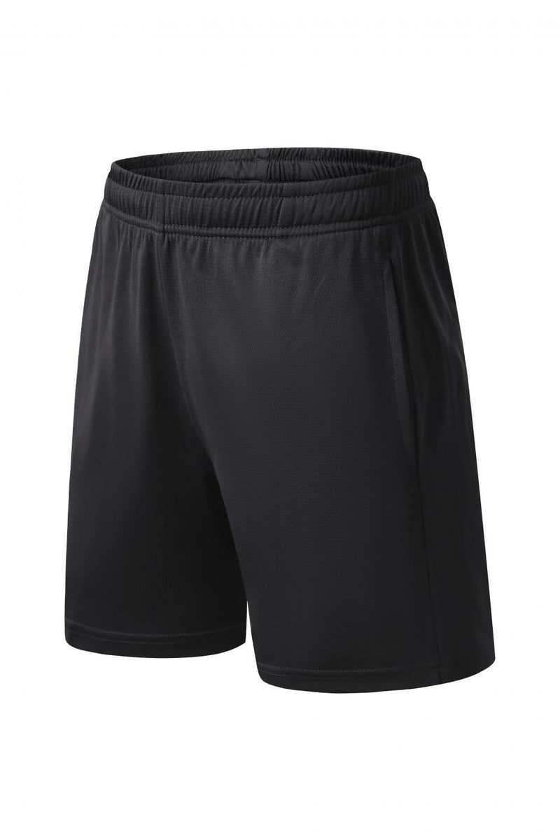 Generic Quick-Drying Adult Table Tennis Suit, Kidsrens Skipping Rope Short-Sleeved Training Suit, Mens and Womens Badminton Suit, Volleyball Top Black shorts 