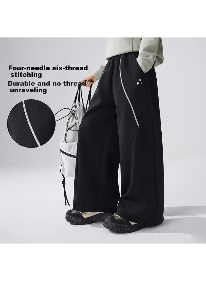 Ask Junior Kids Pants  Spring Boys Loose Wide-leg Elastic Knit Sports Casual Trousers - Image 5