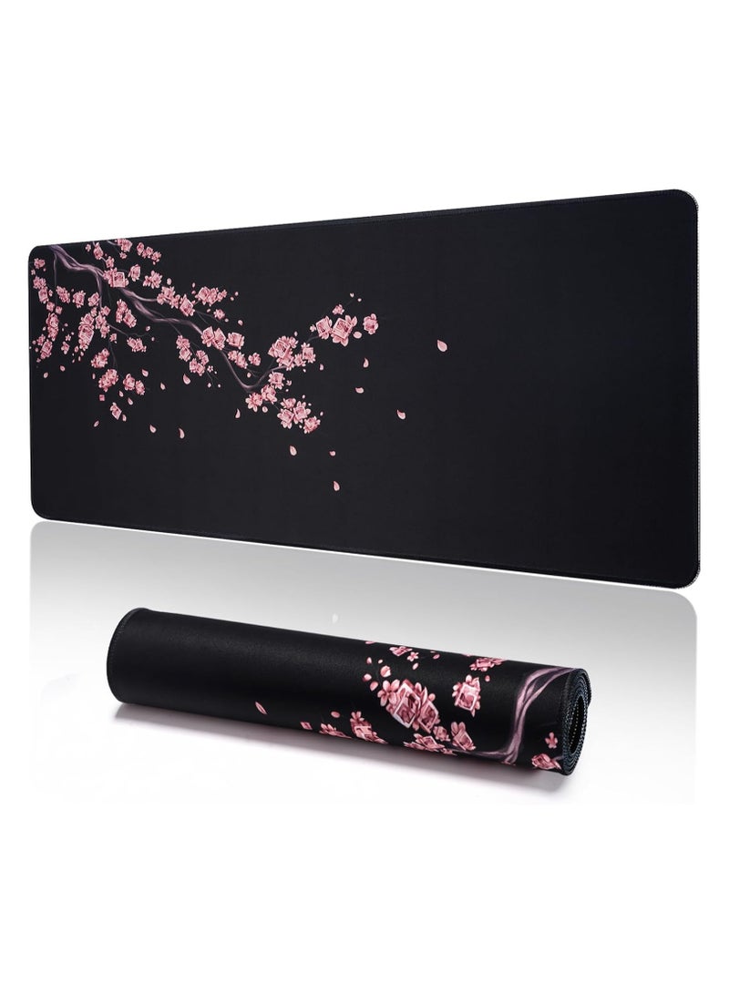 YUWLDD Mouse Pad Gaming Large Desk Pad (31.5 x 11.8 x0.12 inch) Washable Large Mouse Mat, Japanese Mouse Pad with Anti-Slip Rubber Base, Extended Mouse Pad...  - Image 1