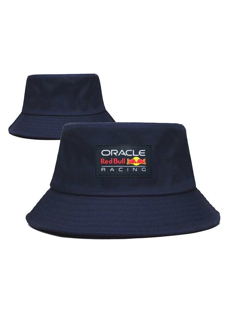 ORACLE Red Bull Racing Logo Navy Blue Daily Versatile Bucket Hat