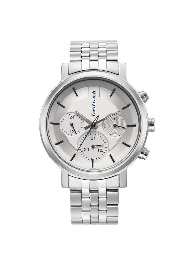 fastrack Men's Metal Analog Watch 3287SM01 - 43 mm