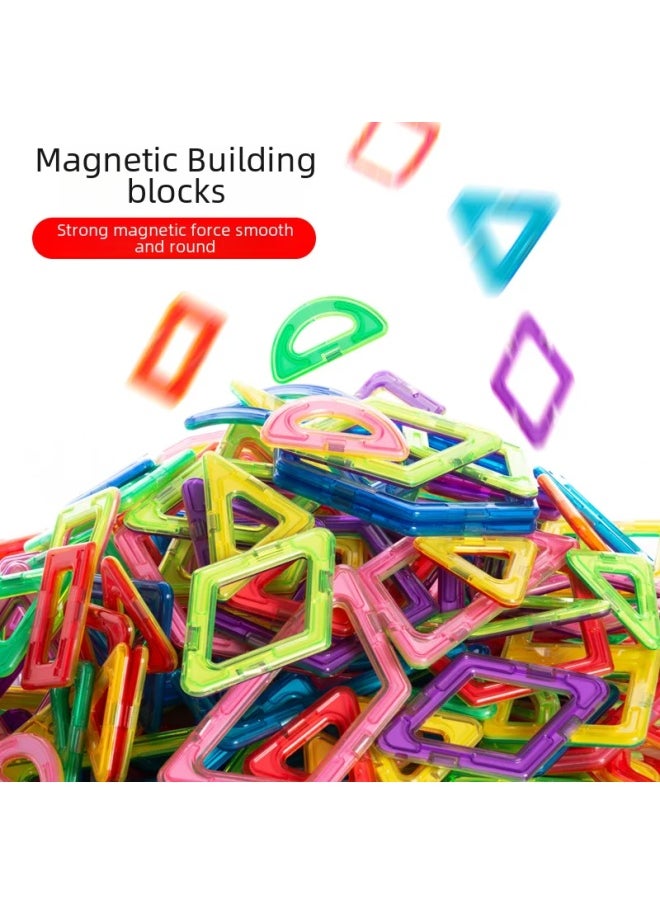 Educational Magnetic Building Blocks Children's Playtime Versatile Desktop Toy Kindergarten Park Ground Decoration Toy Wholesale-Color:Ferris Wheel 272 Pieces + Storage Box  - Image 2