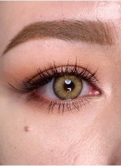 Unibling Unibling Sandy Twilight  Yearly Colored Contact Lenses, Unisex Cosmetic Contact Lenses, Enlargement Collection, Brown Lenses, With Case  - Image 2