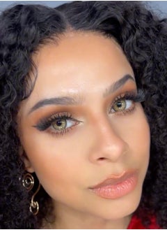 Unibling Unibling Sandy Twilight  Yearly Colored Contact Lenses, Unisex Cosmetic Contact Lenses, Enlargement Collection, Brown Lenses, With Case  - Image 1