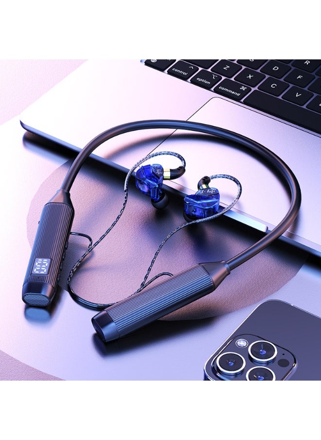 Generic - Neckband Bluetooth Earphones with Ultra Long Battery Life and Noise Cancellation, Compatible with Apple and Android, Wireless In-Ear Sports Headphones - Image 1