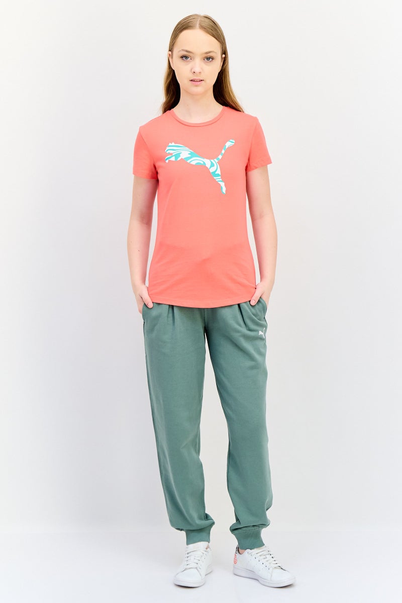 PUMA Women Sportswear Fit Short Sleeve Outdoor T-Shirt, Dark Peach - Image 3