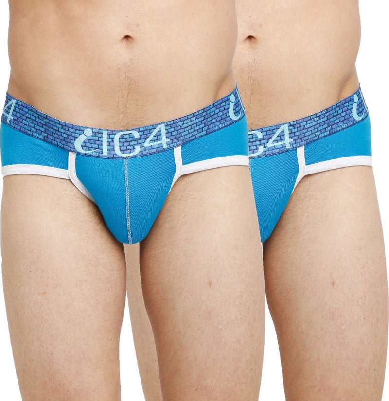 IC4 Store Men's Fashion Briefs, T-Blue, Pack of 2 - Image 1