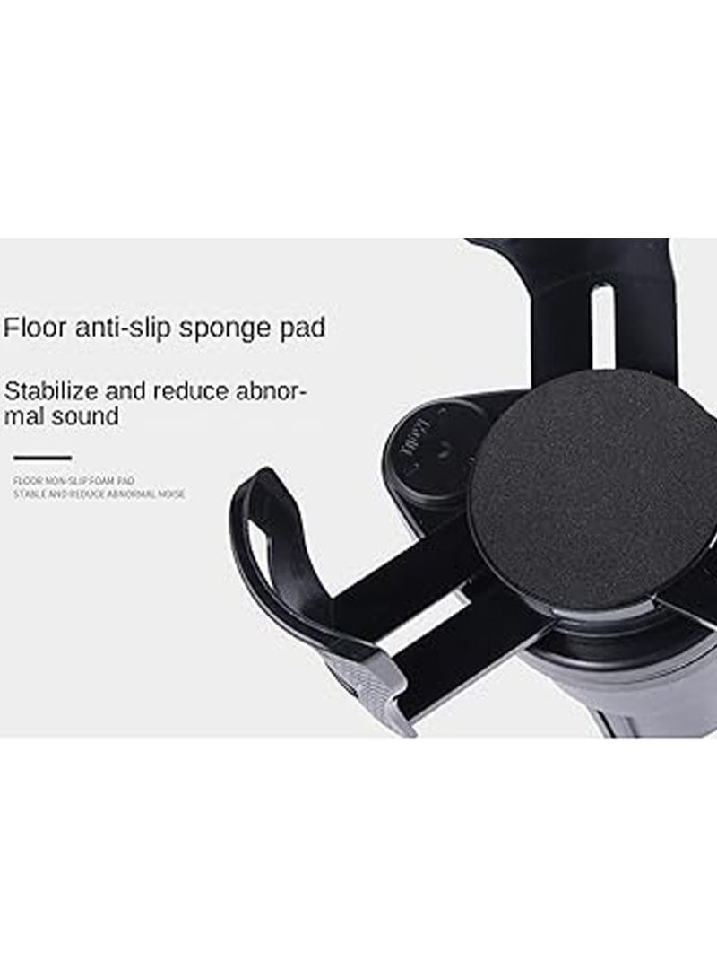 general Multi-Functional Car Water Cup Holder, One Point Two Double Layer Storage Type Rotary Car Water Cup Holder, 2 Suitable for Car Beverage Cup Holder Carbonfiberblack - Image 3