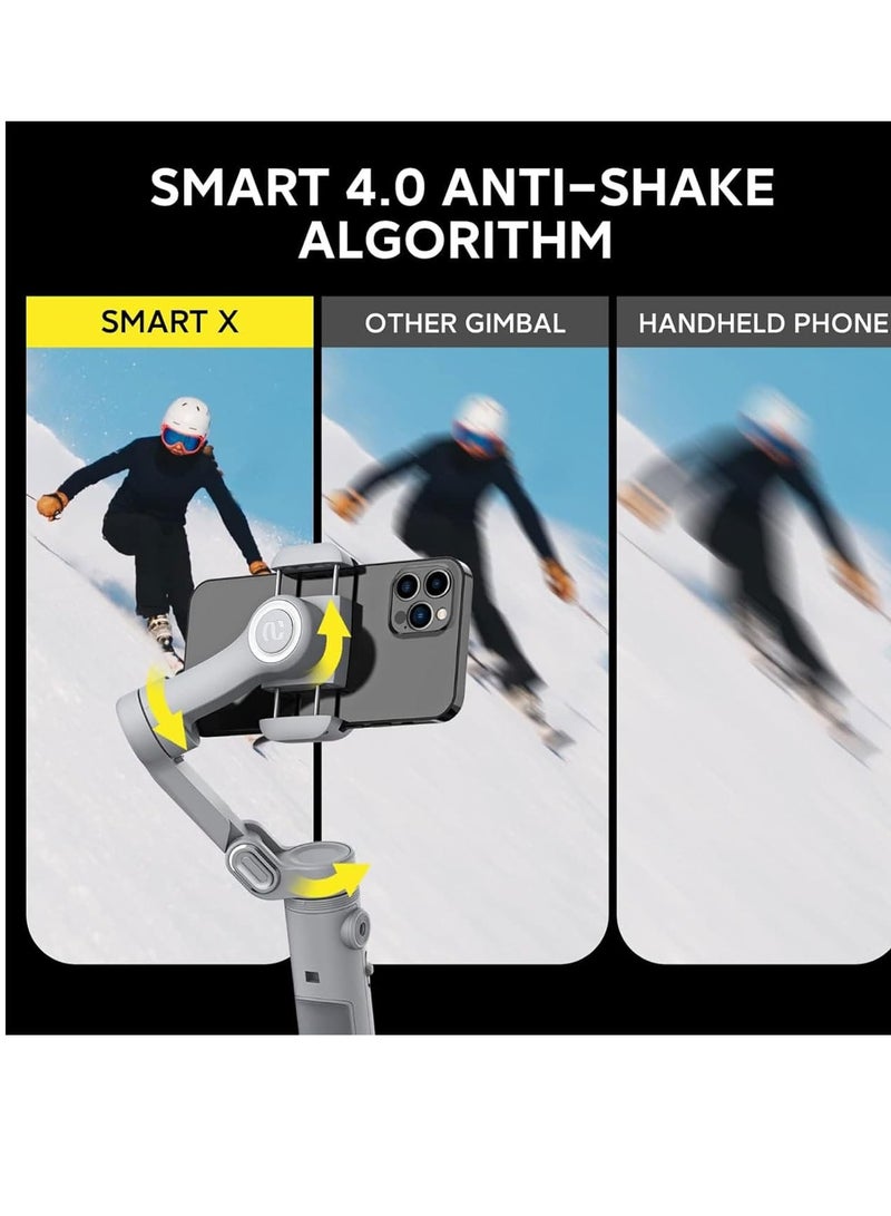 Gimbal Stabilizer Handheld Foldable 3-Axis Gimble for iPhone 15 14 13 Pro Max & Android Phone Stabilizer for Video Recording - Image 4