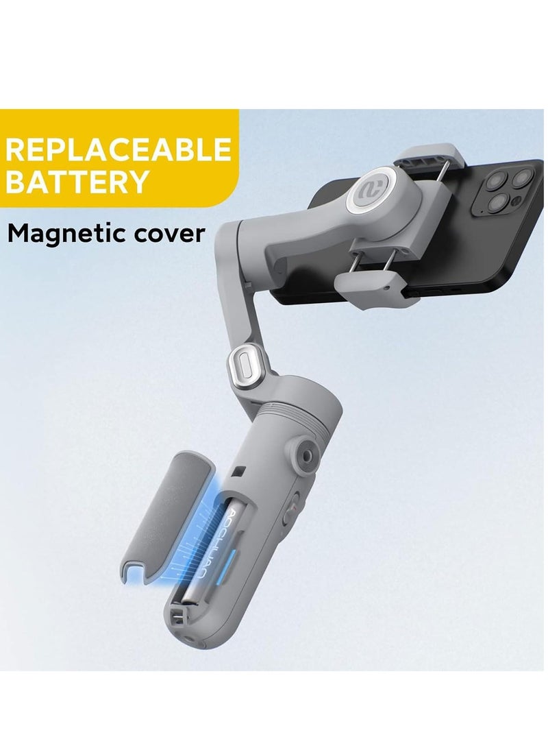 Gimbal Stabilizer Handheld Foldable 3-Axis Gimble for iPhone 15 14 13 Pro Max & Android Phone Stabilizer for Video Recording - Image 3