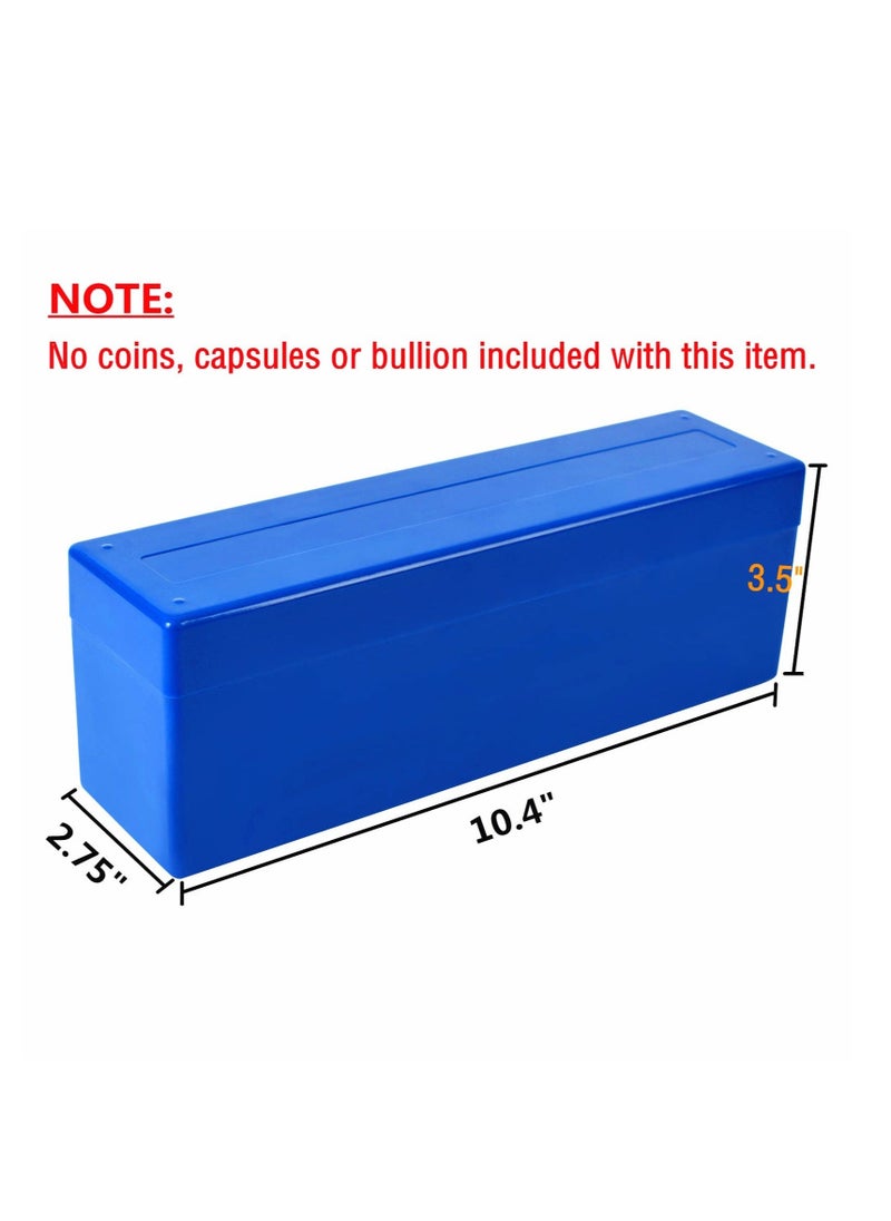 Plastic Coin Storage Box Keep Your Coins Safe and Secure Holds 20 Slab Coin Holders for PCGS NGC PCCB PMG