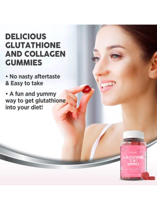 LINE ONE L-Glutathione 13 In 1 Gummies, L-Glutathione With Collagen  Chewable Supplements For Skin Care,Anti-Aging, Whitening And Brightening,  Dietary Supplements,60 Gummies | Best Price KSA