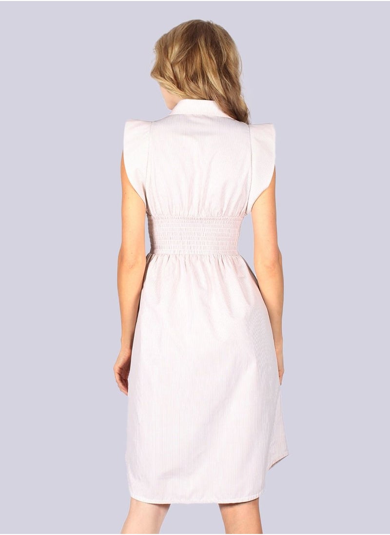 NIVA FASHION HOUSE - Haven Avenue Off White Midi Dress - Image 1