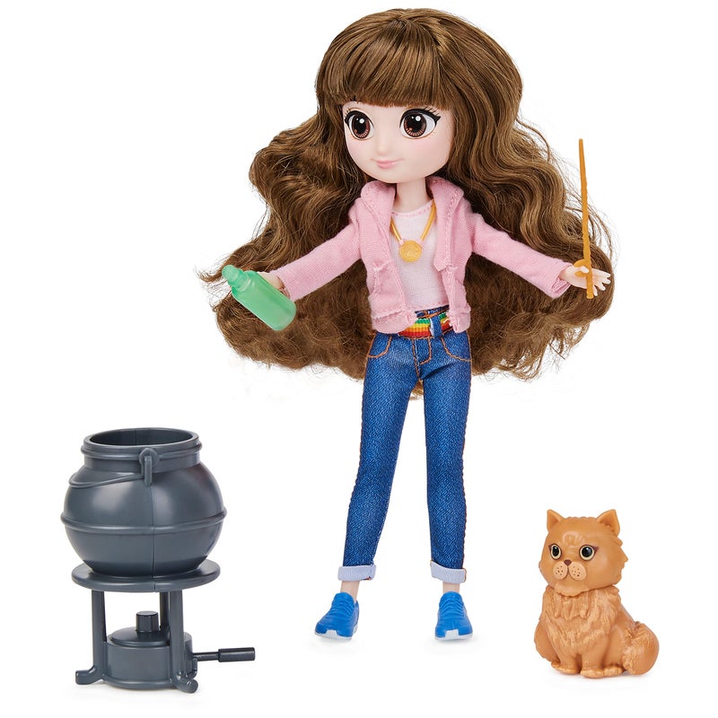 Wizarding World Harry Potter, 8-inch Brilliant Hermione Granger Doll Gift Set with 5 Accessories and 2 Outfits, Kids Toys for Ages 6 and up - Image 1
