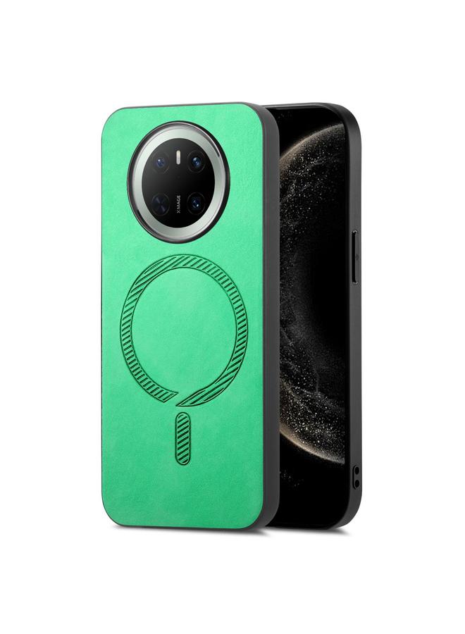 S-TOP Case For Huawei Mate 70 Solid Color Retro Magsafe PU Back Cover Phone Case - Image 2