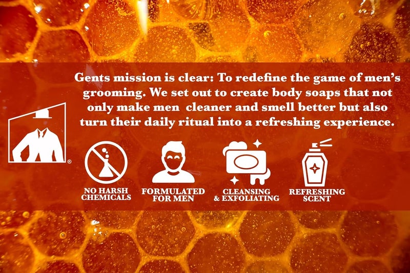 GBS Gents Variety Mens Body Soaps Moisturizing Bar Soap for Men Smell Fresh and Clean Washing Hands Body All Skin Types for Bath and Shower Royal Beehive Malibu Sunset Sandalwood Spice - Image 5